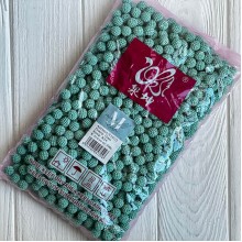 Бусина в пупырышку круглая матовая, 12 мм, морская волна, упаковка 500 г