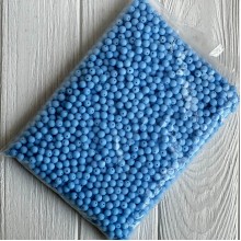 Бусина акриловая матовая, 8 мм, небесно-голубая, упаковка 500 г