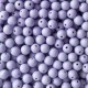 Бусина акриловая матовая, 8 мм, лиловая, упаковка 500 г