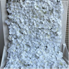 Цветочный коврик с цветами гортензии, 40х60 см, молочный, шт.