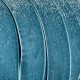 Лента велюр с перламутром, 2,5 cм, бирюзовый, рулон 45 м Лента велюр с перламутром, 2,5 cм, бирюзовый, рулон 45 м