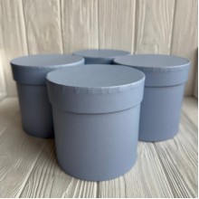 Набор подарочных коробок (тубус), 12 см, светло-голубой, набор из 4 шт.