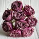 Букет кучерявой розы, 4х23 см, фиолетово-сиреневый, букет из 9 шт. Букет кучерявой розы, 4х23 см, фиолетово-сиреневый, букет из 9 шт.