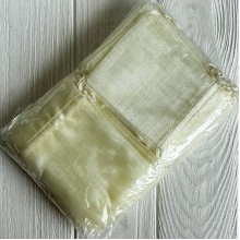 Органзовый мешочек, 9х12 см, молочный, упаковка 100 шт.
