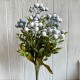 Декоративная ветка брусники, 41 см, бело-голубая, шт. Декоративная ветка брусники, 41 см, бело-голубая, шт.