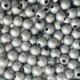 Бусина гальваника (матовая), 12 мм, серебро, упаковка 500 г