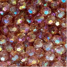 Хрусталь перламутр круглый, 10 мм, кофейный, упаковка 500 г