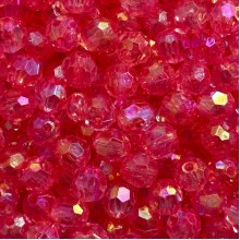 Хрусталь перламутр круглый, 10 мм, коралловый, упаковка 500 г