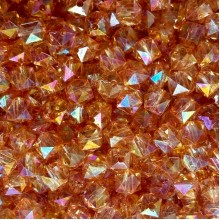 Хрусталь перламутр кубовидный, 10 мм, карамельный, упаковка 500 г