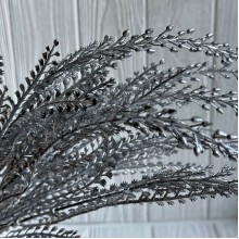 Ветка аспарагуса, 35 см, серебро, шт.