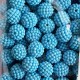 Бусина в пупырышку круглая матовая, 12 мм, бирюзовая, упаковка 500 г
