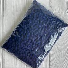 Намистини оксамитові, 10 мм, темно-сині, упаковка 500 г Намистини оксамитові, 10 мм, темно-сині, упаковка 500 г