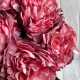 Букет травянистого пиона, 8,5х38 см, кораллово-пудровый, букет 5 шт.