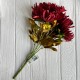Букет хризантемы, 16х43 см, бордовый, букет з 5 шт.