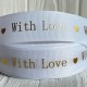 Репс "With love", 2,5 см, белый, рулон 18 м