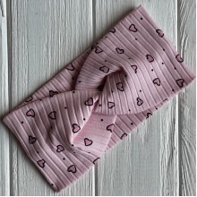 Повязка рубчик в сердечко детская (до 7 лет), 18х9 см, светло-розовая, шт.