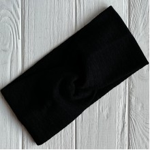 Повязка косичка взрослая, 22х11 см, черная, шт.