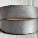 Лента атласная двусторонняя с серебряным напылением, 2,5 см, серый, рулон 18 м