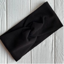 Повязка вафелька взрослая, 22х11 см, черная, шт.