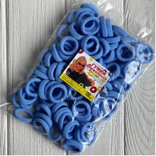 Резинка Калуш (велюрчик), 2,7 см, насыщенно-голубой, упаковка 100 шт.