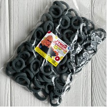 Резинка Калуш (велюрчик), 2,7 см, изумрудно-серый, упаковка 100 шт.