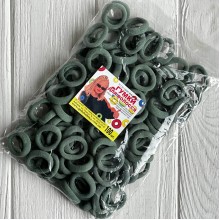 Резинка Калуш (велюрчик), 2,7 см, оливково-зеленый, упаковка 100 шт.