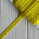 Мереживо в'язане (D03401), насичено-жовте, 11 мм, рулон 45 м
