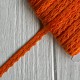 Кружево вязаное (D03401), оранжевое, 11 мм, рулон 45 м