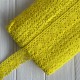 Кружево вязаное Сабрина (D030046), желтый, 4 см, рулон 45 м