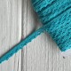 Кружево вязаное (D03401), светло-бирюзовое, 11 мм, рулон 45 м