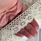 Кружево вязаное Жаклин (D30155), 3 см, молочное, рулон 45 м