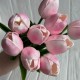 Букет тюльпанов, 34 см, светло-розовый, букет з 9 шт.