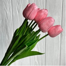 Букет тюльпанов, 34 см, розовый, букет з 9 шт.