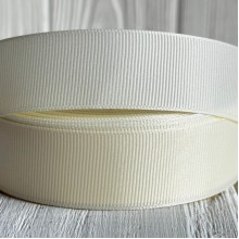 Репс 2,5 см, молочно-бежевый (Antique White), рулон 23 м
