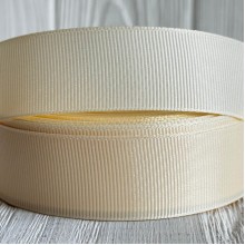 Репс 2,5 см, кремовый (Ivory), рулон 23 м