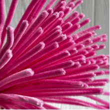 Синельная проволока простая, 6 мм х 30 см, насыщенно-розовый, 100 шт.