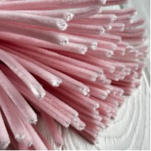 Синельная проволока простая, 6 мм х 30 см, ванильный, 100 шт.