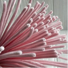 Синельная проволока простая, 6 мм х 30 см, ванильный, 100 шт.