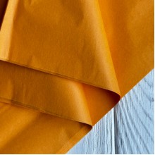 Бумага тишью, 50х70 см, темно-желтая, упаковка 40 шт.