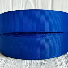 Репс 2,5 см, синий электрик (Electric Blue), рулон 23 м