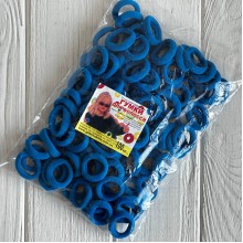 Резинка Калуш (велюрчик), 2,7 см, средне-синий, упаковка 100 шт.