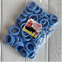 Резинка Калуш (велюрчик), 3,5 см, насыщенно-голубой, упаковка 50 шт.