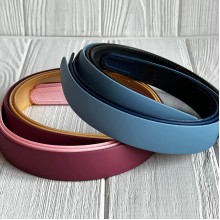 Обруч каучуковый, 2,5 см, бордово-голубой микс, упаковка 12 шт.