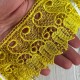 Кружево макраме Тюльпан, 7 см, желтое, рулон 9 м Кружево макраме Тюльпан, 7 см, желтое, рулон 9 м