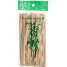Бамбуковые палочки, 25 см, натуральные, упаковка 100 шт.