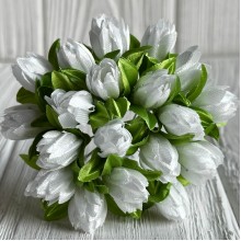 Подснежник, 2 см, белый, пучек из 20 цветочков