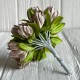 Подснежник, 2 см, бежево-серый, пучек из 20 цветочков