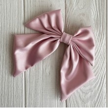 Атласный бант Воли, 12х15 см, светло-розовый, шт.