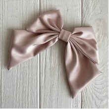 Атласный бант Воли, 12х15 см, пудровый, шт.