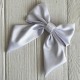 Атласний бант Полі, 14х16,5 см, білий, шт.